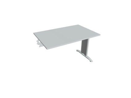Rokovací stôl Flex, 120x75,5x80 cm, sivý/kov