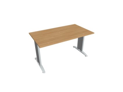 Rokovací stôl Flex, 140x75,5x80 cm, dub/kov