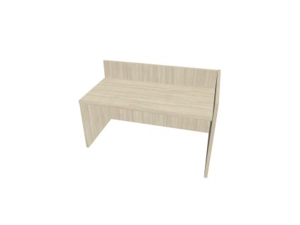 Recepčný pult ASSIST 160 pravý, 167 x 80 (100) x 74 (100) cm, agát
