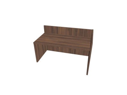Recepčný pult ASSIST 160 pravý, 167 x 80 (100) x 74 (100) cm, orech