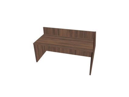 Recepčný pult ASSIST 180 pravý, 187 x 80 (100) x 74 (100) cm, orech