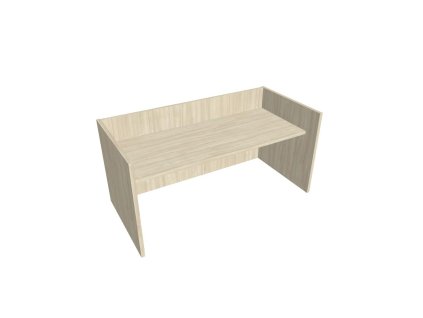 Recepčný pult ASSIST 200, 207 x 80 (100) x 74 (100) cm, agát
