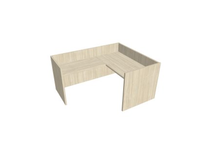 Recepčný pult ASSIST 160 rohový ľavý, 167 x 204 x 74 (100) cm, agát