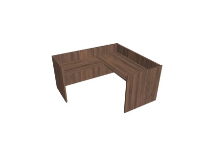 Recepčný pult ASSIST 180 rohový ľavý, 187 x 204 x 74 (100) cm, orech