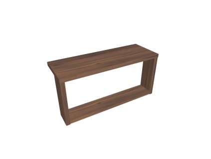 Polica na recepčný pult ASSIST rám, 100 x 30 cm, orech
