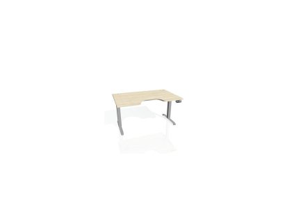 Pracovný stôl Motion Ergo, PO, 2S, 120x70,5-120,5x90 cm, agát/sivá