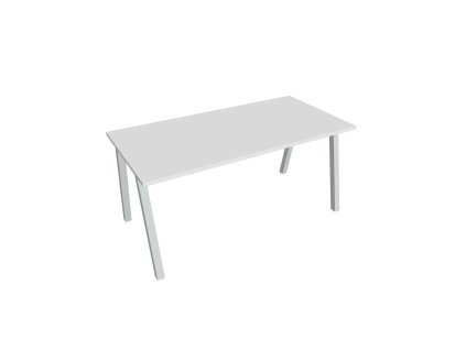 Rokovací stôl UNI A, 160x75,5x80 cm, biela/sivá