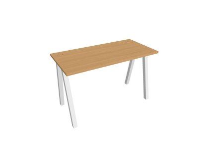 Pracovný stôl UNI A, 120x75,5x60 cm, buk/biela