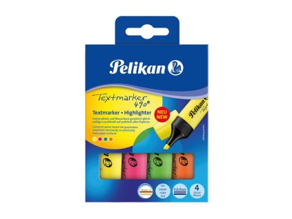 Sada zvýrazňovačov Pelikan Signal 4S