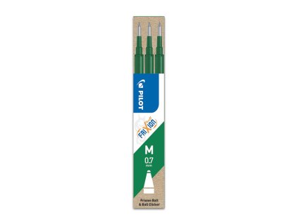 Náhradná náplň do gumovacieho rollera PILOT Frixion 0,7mm zelená 3ks