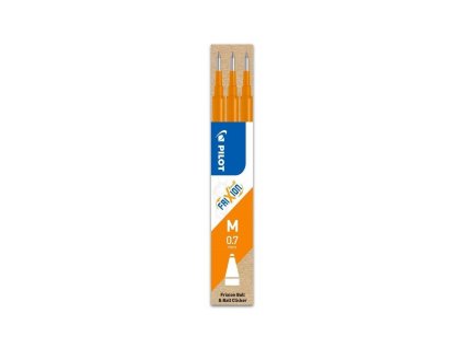 Náhradná náplň do gumovacieho rollera PILOT Frixion 0,7mm oranžová 3ks