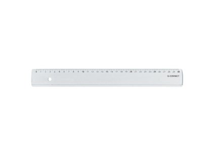 Pravítko Q-CONNECT 30cm transparentné