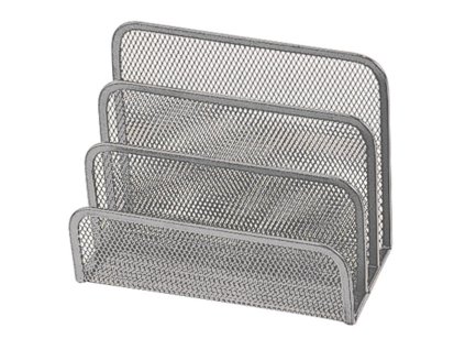 Drôtený stojan na listy 170x135x83mm strieborný