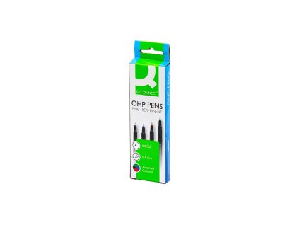 Sada permanentných popisovačov Q-CONNECT F 4S 0,5mm