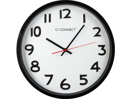 Nástenné hodiny Q-CONNECT 35cm čierne