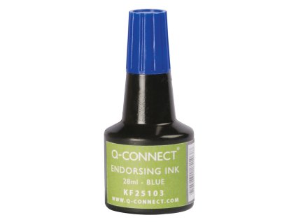 Pečiatková farba Q-CONNECT modrá 28ml