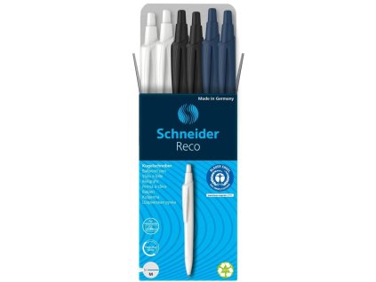 Sada guľôčkových peir Schneider Reco modrou náplňou 6ks