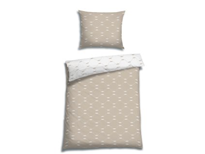 Bonia beige Renforcé Bettwäsche 005 1 Kissen
