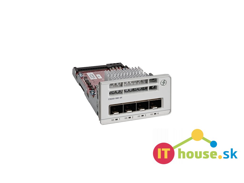 C9200-NM-4X= Cisco C9200-NM-4X= network switch module 10 Gigabit Ethernet, Gigabit Ethernet