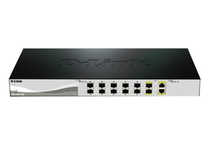 DXS-1210-12SC/E D-Link DXS-1210-12SC Smart Managed Switch, 10x10 SFP+, 2 x Combo 10GBase-T/SFP+ ports