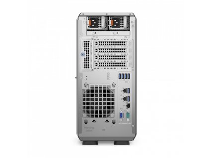 PET3509A PowerEdge T350, Chassis 8 x 3.5", Xeon E-2314, 16GB, 1x2TB, Bezel, Broadcom 5720 Dual Port, PERC H355, iDRAC9 Express 15G, Redundant 600W