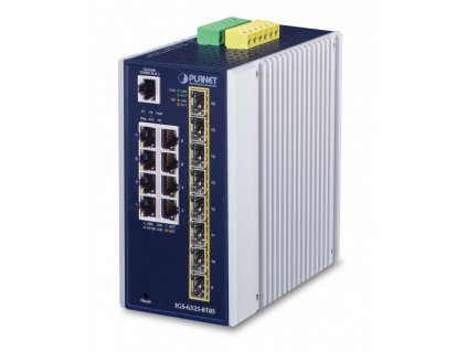 IGS-6325-8T8S Planet IGS-6325-8T8S IP30 Industrial L3 8-Port 10/100/1000T + 8-port 1G/2.5G SFP Full Managed Switch (-40 to 75 C, dual redundant power input on 12~48VDC termin