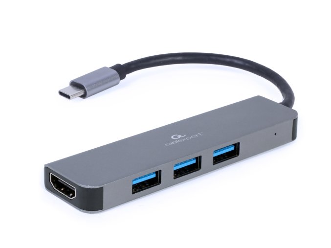 Gembird USB-C 2v1 multiport hub + HDMI