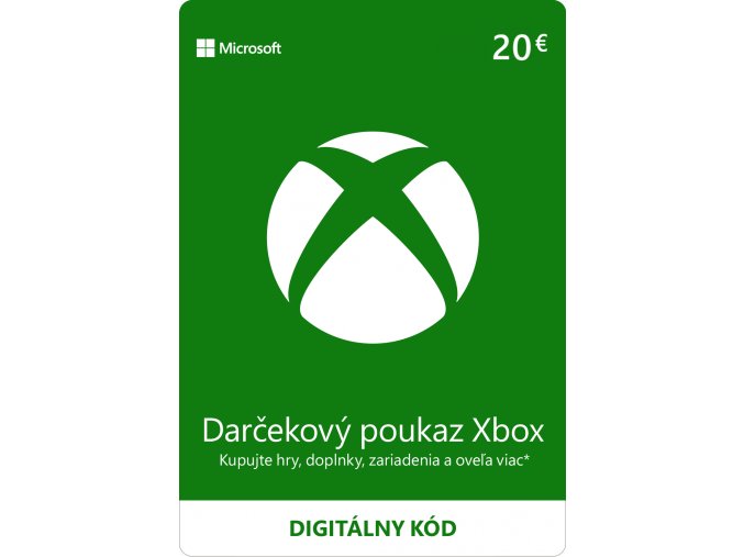 ESD XBOX - Dárková karta Xbox 20 EUR