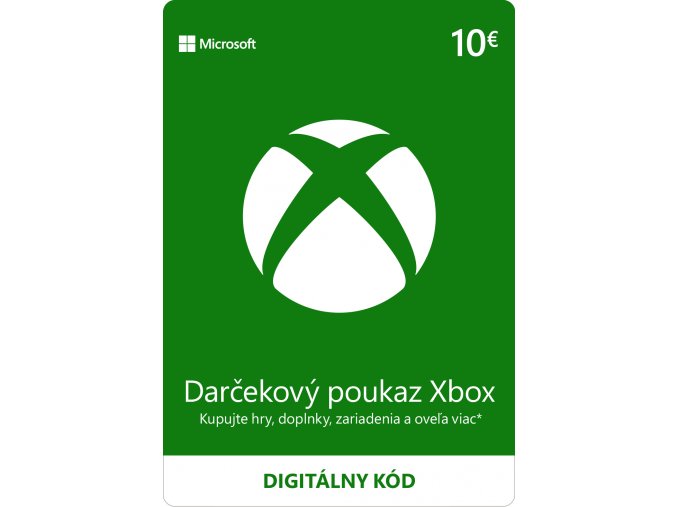 ESD XBOX - Dárková karta Xbox 10 EUR