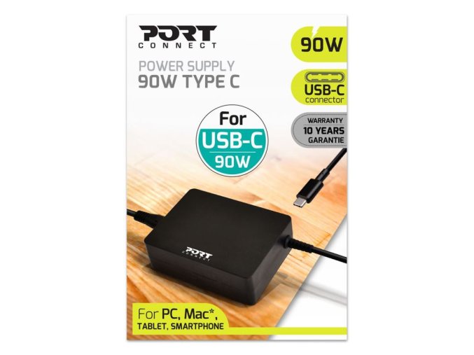 PORT CONNECT napájecí adaptér k ntb, 90W, USB-C