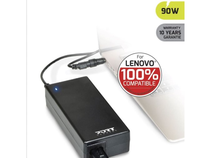 PORT CONNECT Lenovo 100% napájecí adaptér k notebooku, 19V, 4,74A, 90W, 4x Lenovo konektor