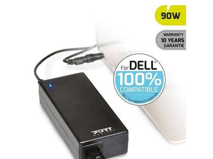 PORT CONNECT DELL 100% napájecí adaptér k notebooku, 19V, 4,74A, 90W, 2x DELL konektor