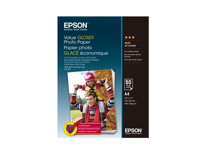 EPSON Value Glossy Photo Paper A4 50 sheet