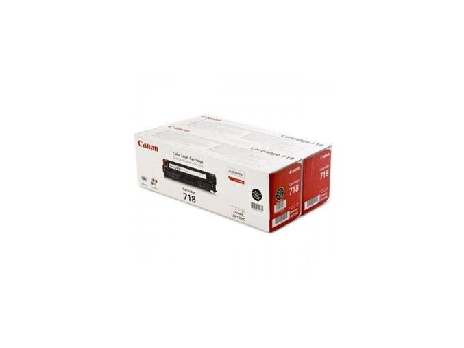 Canon toner CRG-718BK, černy - 2 pack