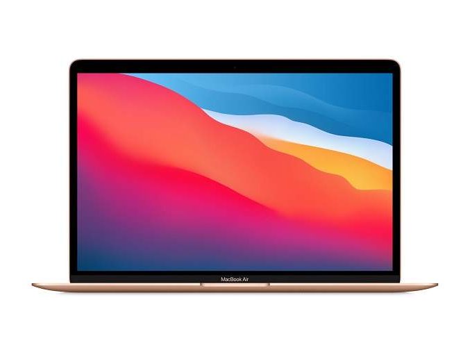 Apple MacBook Air/M1/13,3"/2560x1600/8GB/256GB SSD/M1/Big Sur/Gold/1R