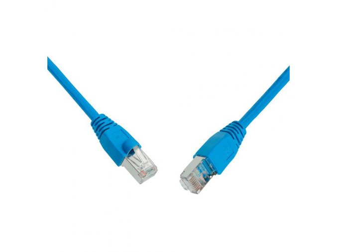 SOLARIX patch kabel CAT5E SFTP PVC 1m modrý