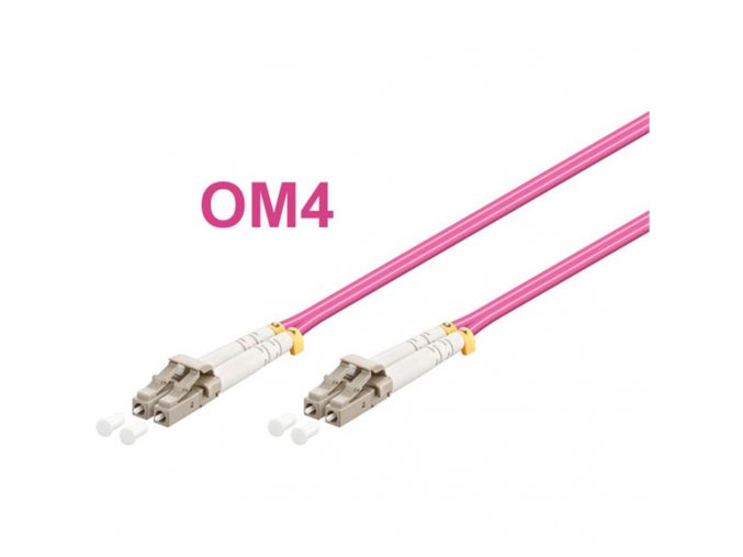 Optický patch kabel duplex LC-LC 50/125 MM 15m OM4
