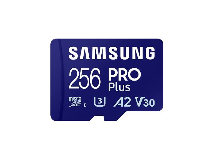 Samsung/micro SDXC/256GB/180MBps/USB 3.0/USB-A/Class 10/+ Adaptér/Modrá