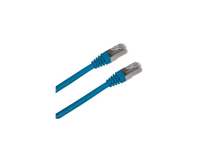 Patch cord FTP cat5e 2M modrý