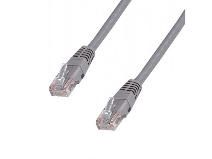 DATACOM Patchkabel 5m , UTP , Cat5e , RJ45,  šedý