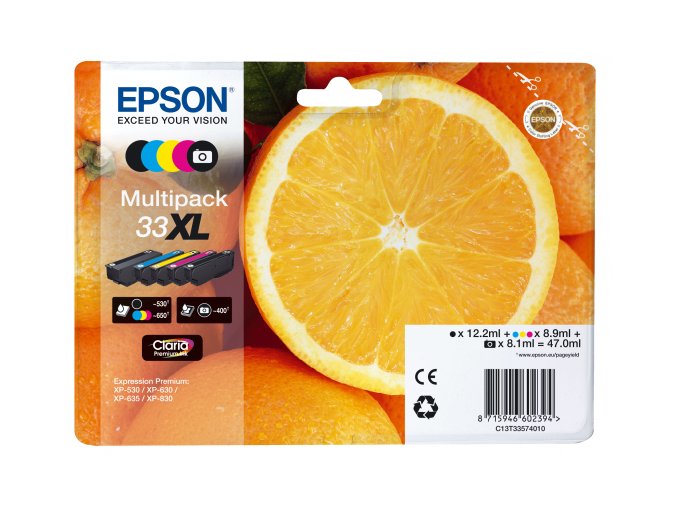 EPSON Multipack 5-colours 33XL Claria Premium Ink