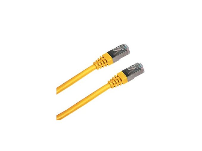 Patch cord FTP cat5e 1M žlutý