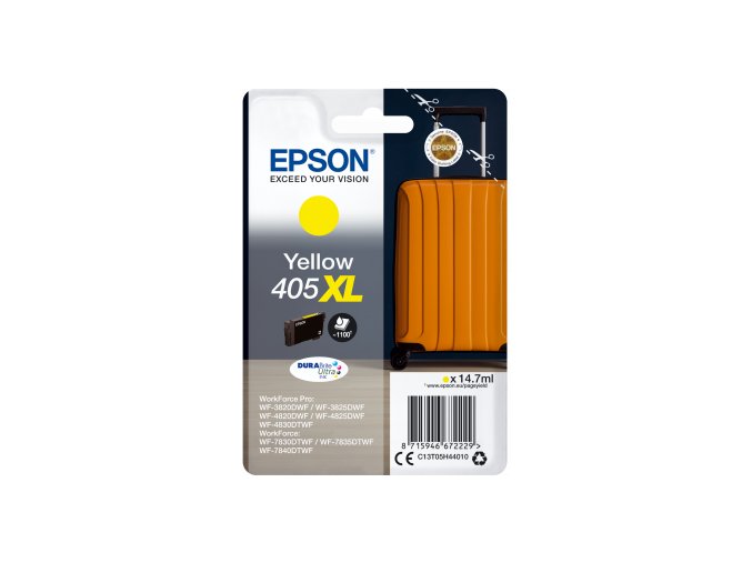 Epson Singlepack Yellow 405XL DURABrite Ultra Ink