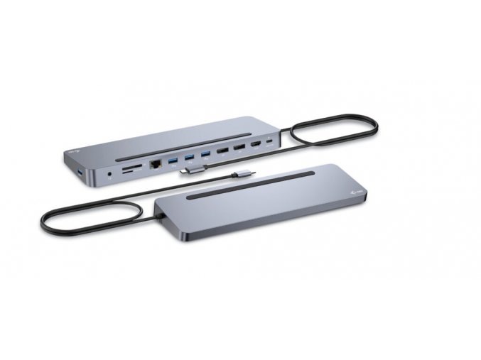 i-tec USB-C Metal Ergonomic 3x 4K Display Docking Station, Power Delivery 100 W