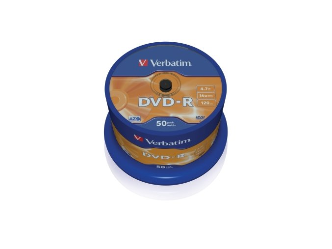 VERBATIM DVD-R(50-Pack)Spindl/MattSlvr/16x/4.7GB