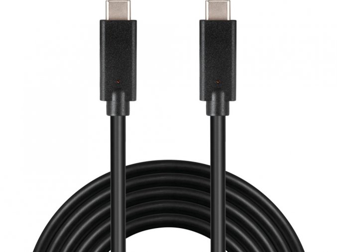PremiumCord USB-C kabel ( USB 3.1 gen 2, 3A, 10Gbit/s ) černý, 2m