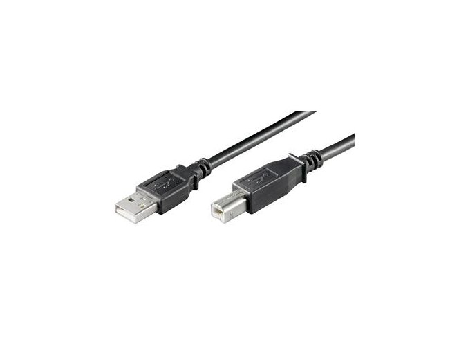 PremiumCord Kabel USB 2.0, A-B, 2m, černý