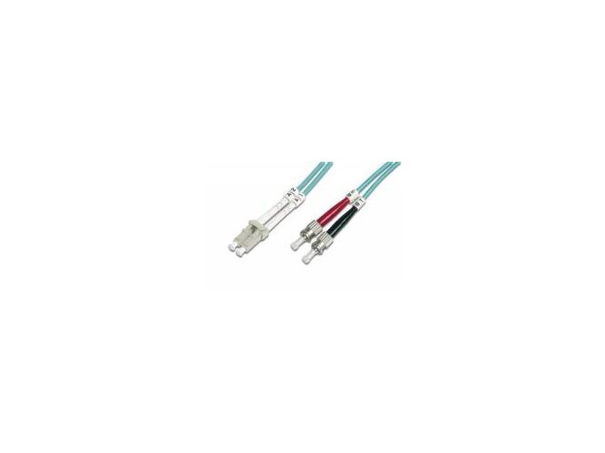 Optický patch kabel duplex LC-ST 50/125 MM 3m OM3