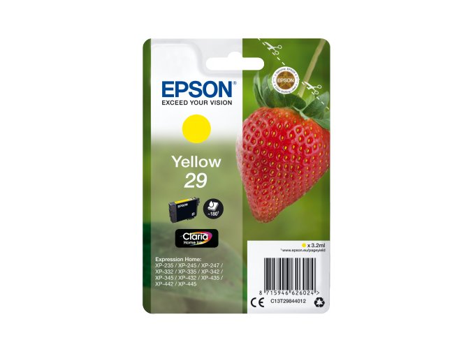 Epson Singlepack Yellow 29 Claria Home Ink