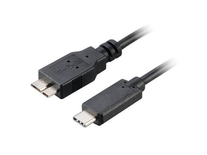 AKASA - USB 3.1 typ C na mikro B adaptér - 100 cm